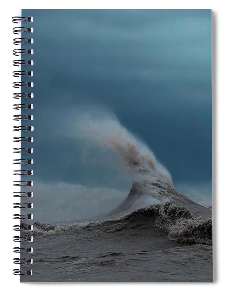 Wave Spiral Notebook featuring the photograph Wave by Jackie Russo