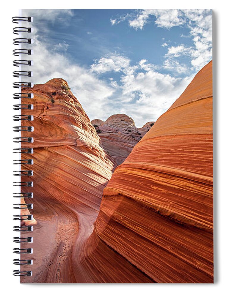 The Wave Spiral Notebook featuring the photograph Wave by Wesley Aston