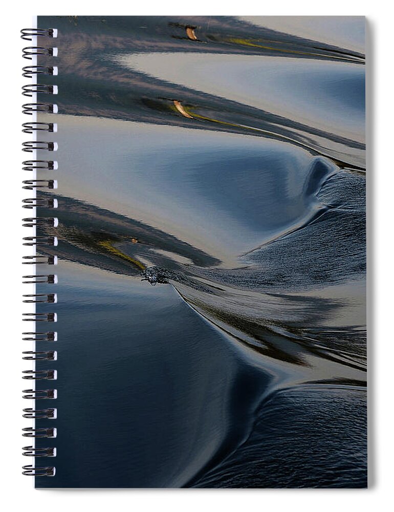 Waves Spiral Notebook featuring the photograph Waves by Whispering Peaks Photography