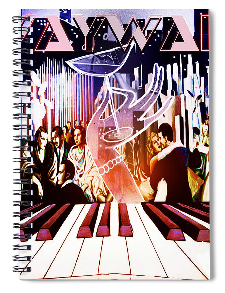  Spiral Notebook featuring the painting Wayward by John Gholson