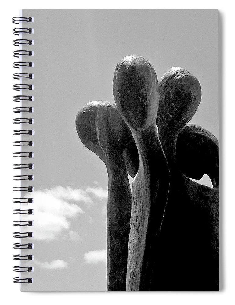 We Arrive Spiral Notebook featuring the photograph We Arrive No. 2-1 by Sandy Taylor