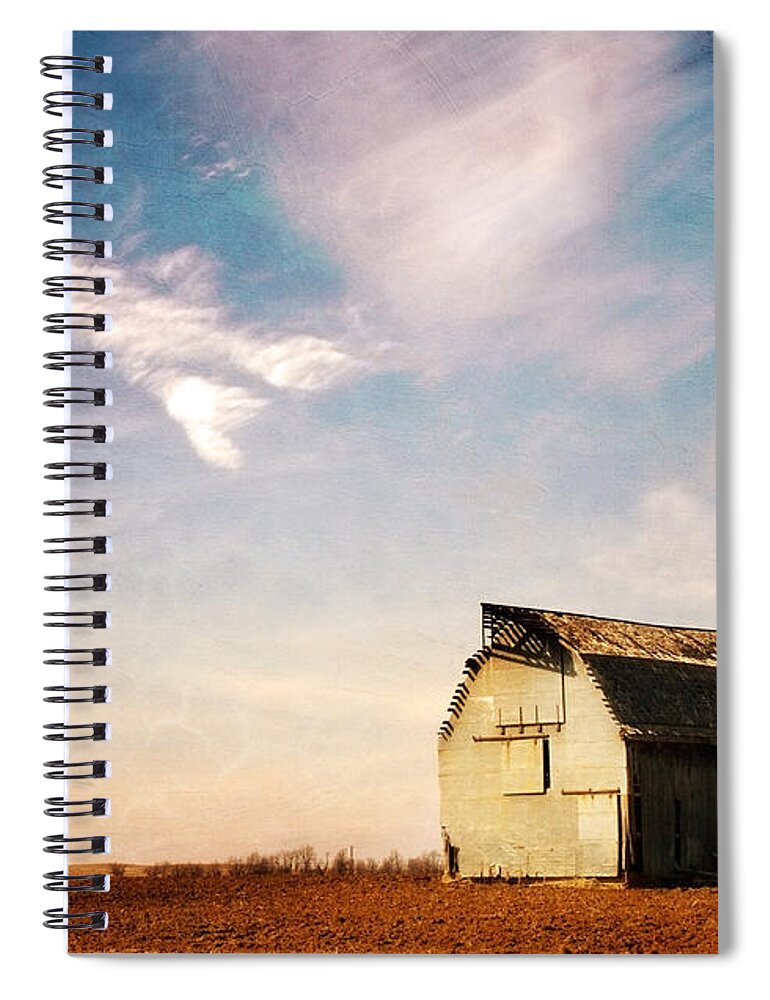 Barn Spiral Notebook featuring the photograph Weathered In Texture by Lana Trussell