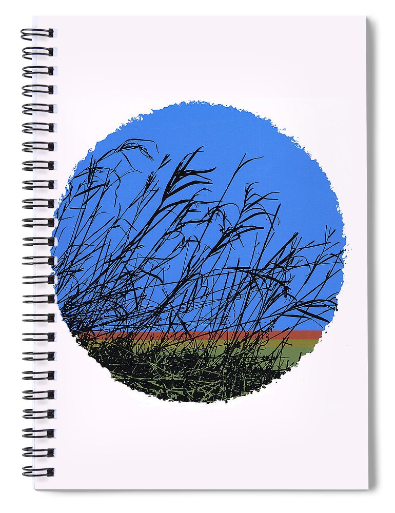 Abstraction Spiral Notebook featuring the photograph Weedscape by James Rentz