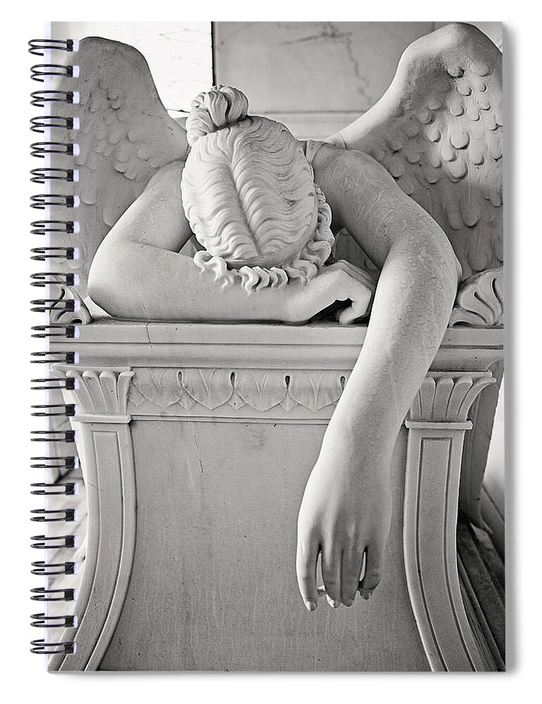 Angel Spiral Notebook featuring the photograph Weeping Angel by Eilish Palmer