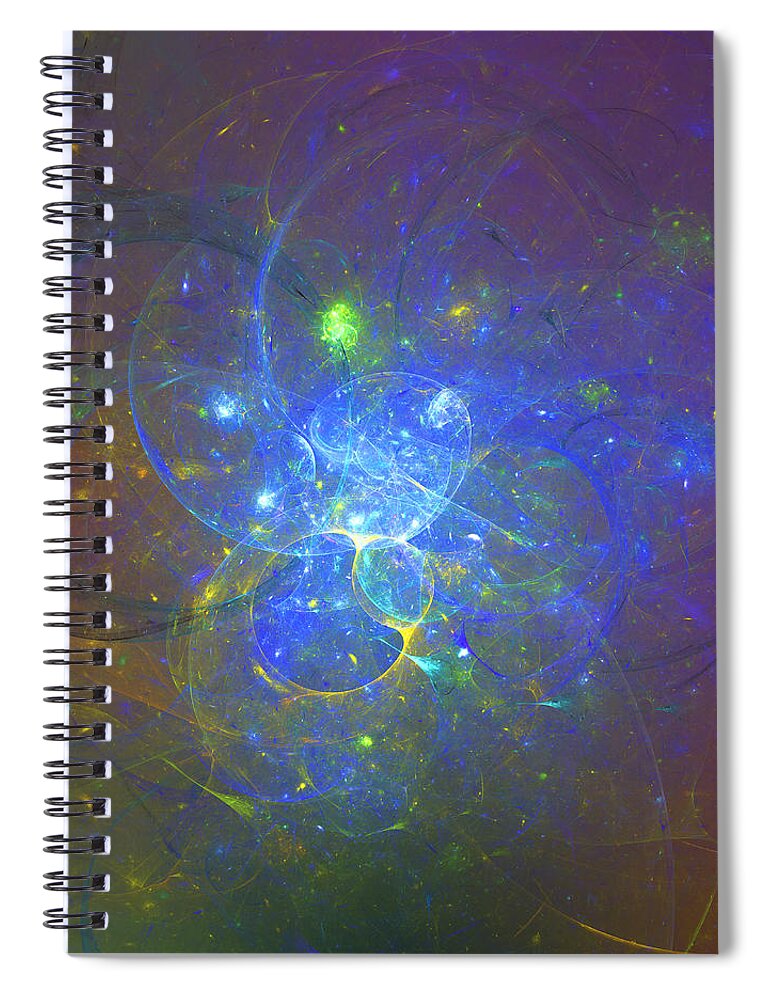 Art Spiral Notebook featuring the digital art Weird Tales by Jeff Iverson