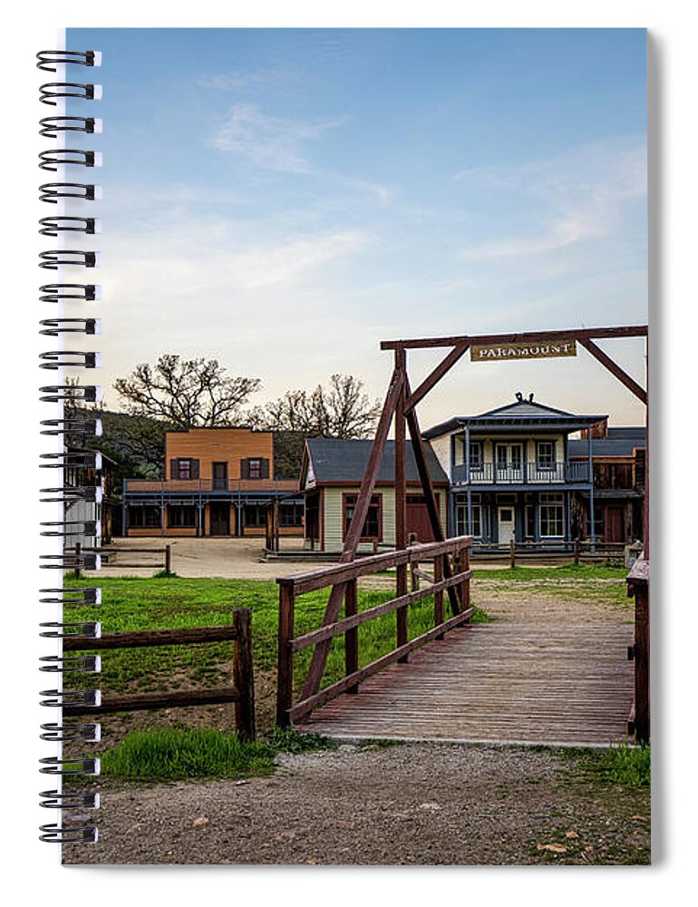 Paramount Ranch Spiral Notebook featuring the photograph Welcome To Paramount by Gene Parks