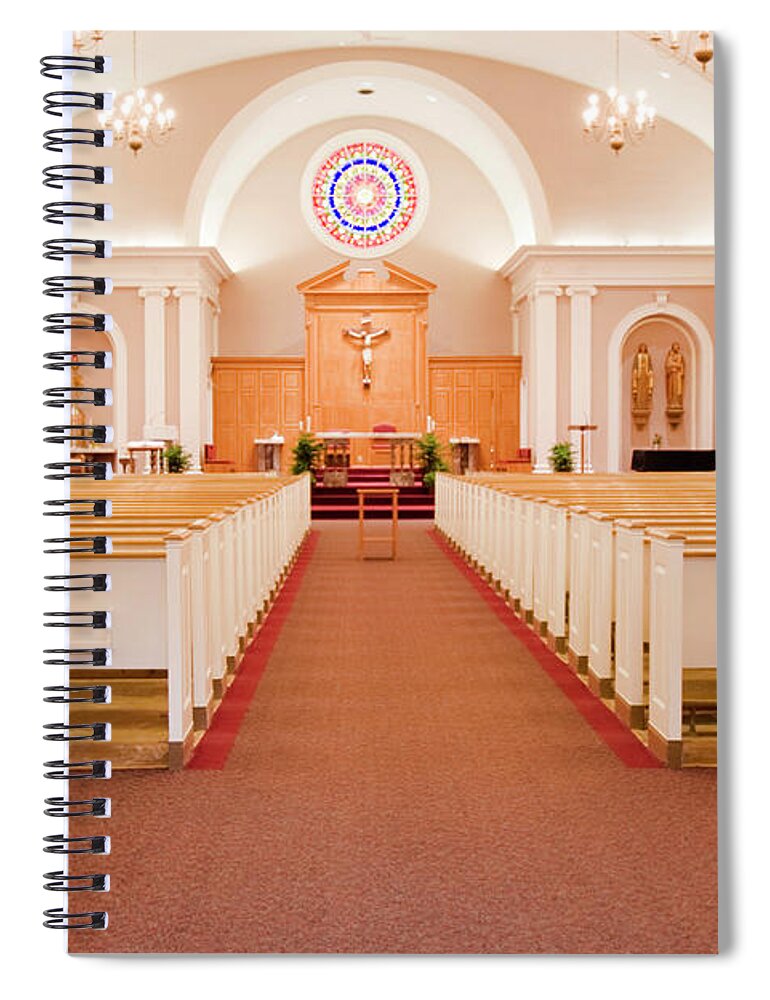 St. James Spiral Notebook featuring the photograph Welcome to the Lord's House by Patty Colabuono