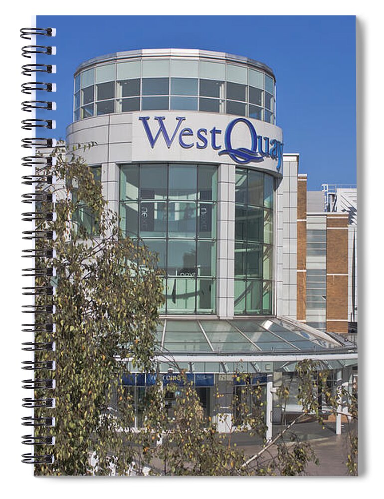 West Quay Spiral Notebook featuring the photograph West Quay Southampton by Terri Waters
