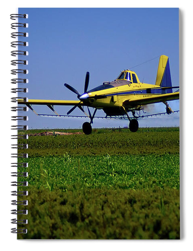 Aircraft Spiral Notebook featuring the photograph West Texas Air Force 2 by Adam Reinhart