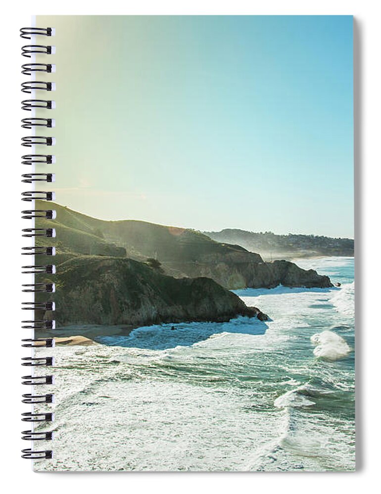 Cliff Spiral Notebook featuring the photograph Westcoast highway number 1 sunny coast by Amanda Mohler