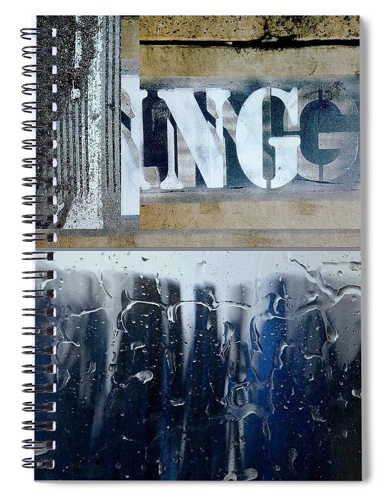 Cement Spiral Notebook featuring the photograph Wet Cement by Marlene Burns