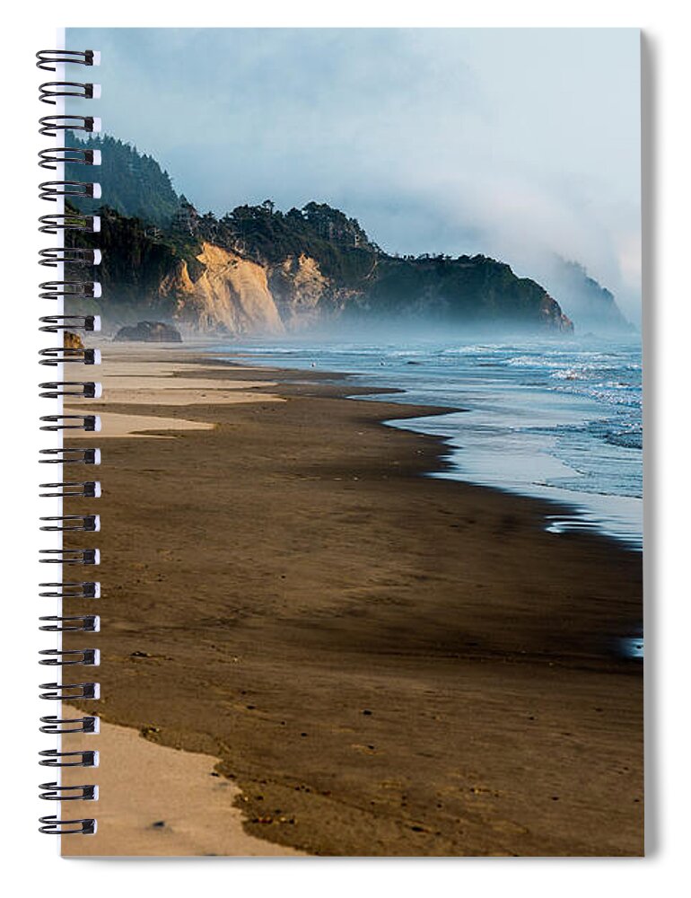 Arcadia Beach Spiral Notebook featuring the photograph Wet Sand by Robert Potts