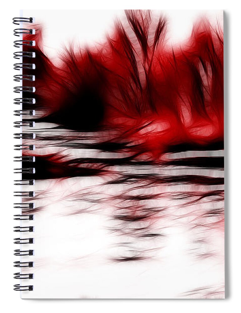 Water Spiral Notebook featuring the photograph Wetland Heat by Lawrence Christopher