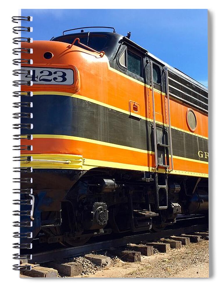Wisconsin Great Northern Railroad Spiral Notebook featuring the photograph Wgn 423 #3 by Cara Frafjord