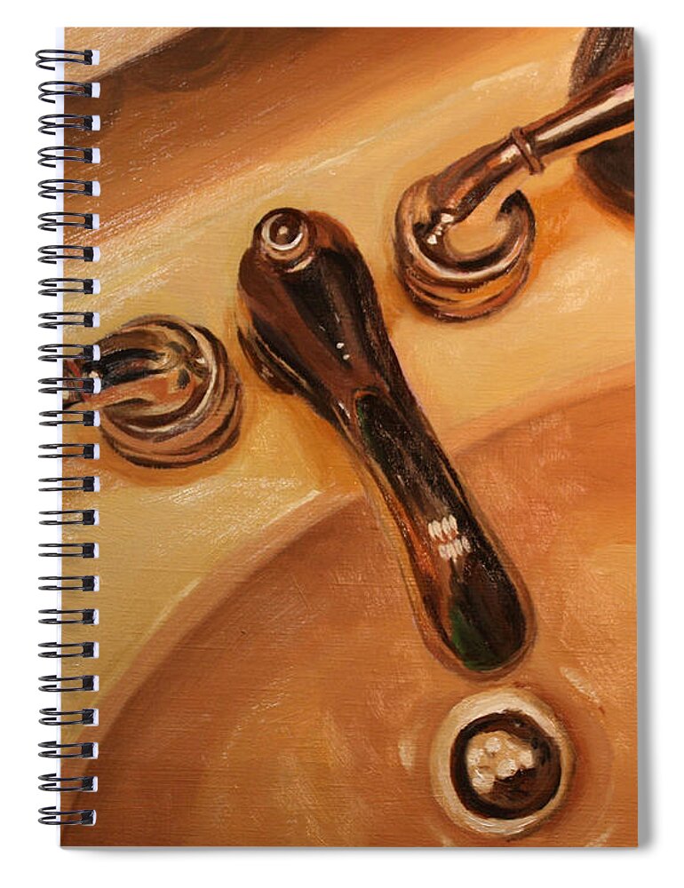 Still Life Spiral Notebook featuring the painting What a Drip by Rachel Bochnia