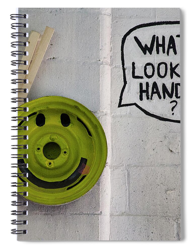 Whatchu Looking At Handsome Spiral Notebook featuring the photograph Whatchu Looking At Handsome by Bob Christopher