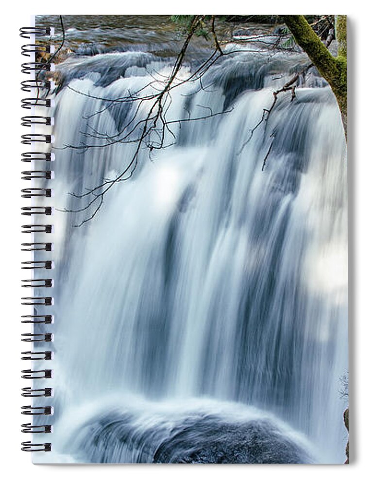 Whatcom Falls Spiral Notebook featuring the photograph Whatcom Falls by Tony Locke