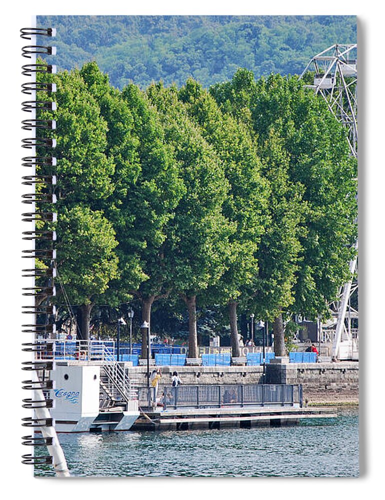 Lecco Spiral Notebook featuring the photograph Wheel by Fabio Caironi