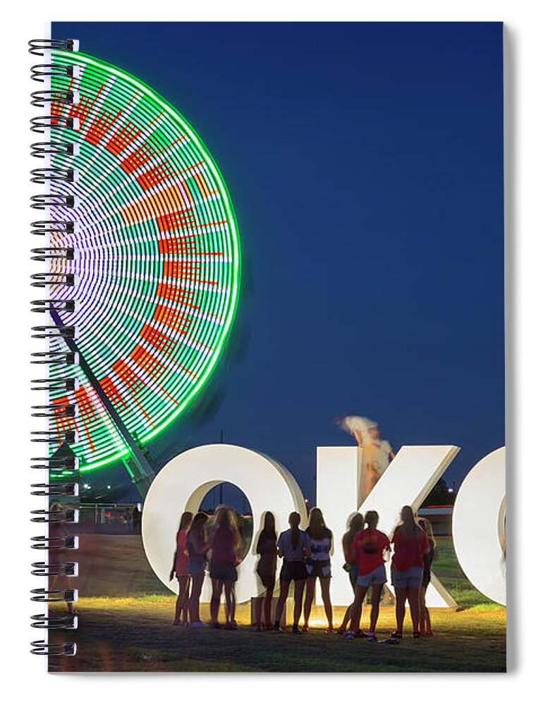 Wheeler Spiral Notebook featuring the photograph Wheeler Wheel V by Ricky Barnard