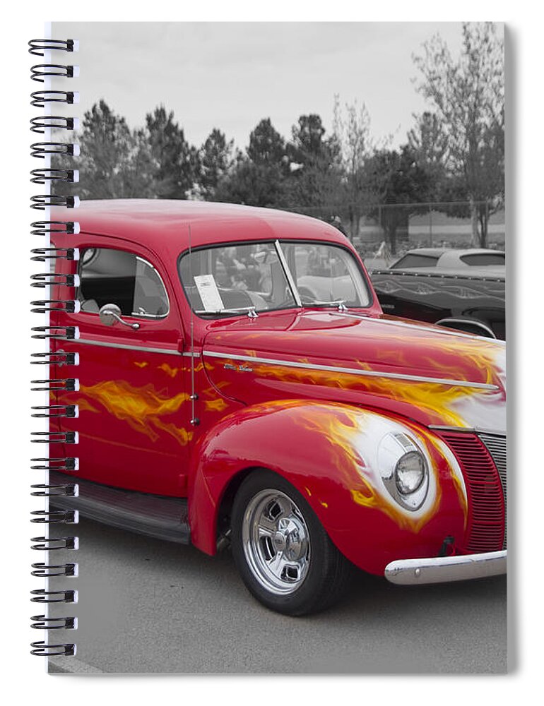 Wheels Of Dreams Spiral Notebook featuring the photograph Wheels of Dreams 3a by Walter Herrit