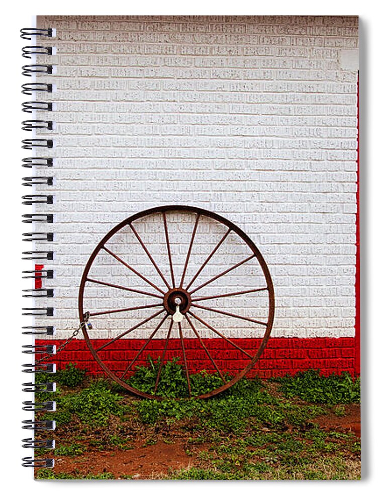 Wheels Spiral Notebook featuring the photograph Wheels Ready by Toni Hopper