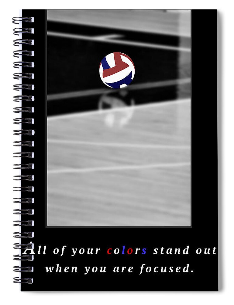 Texas Spiral Notebook featuring the photograph When You Are Focused by Erich Grant