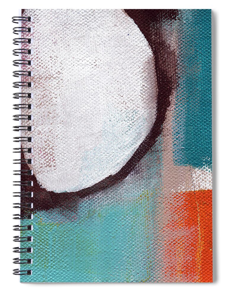 Teal Spiral Notebook featuring the painting Where I Belong by Linda Woods