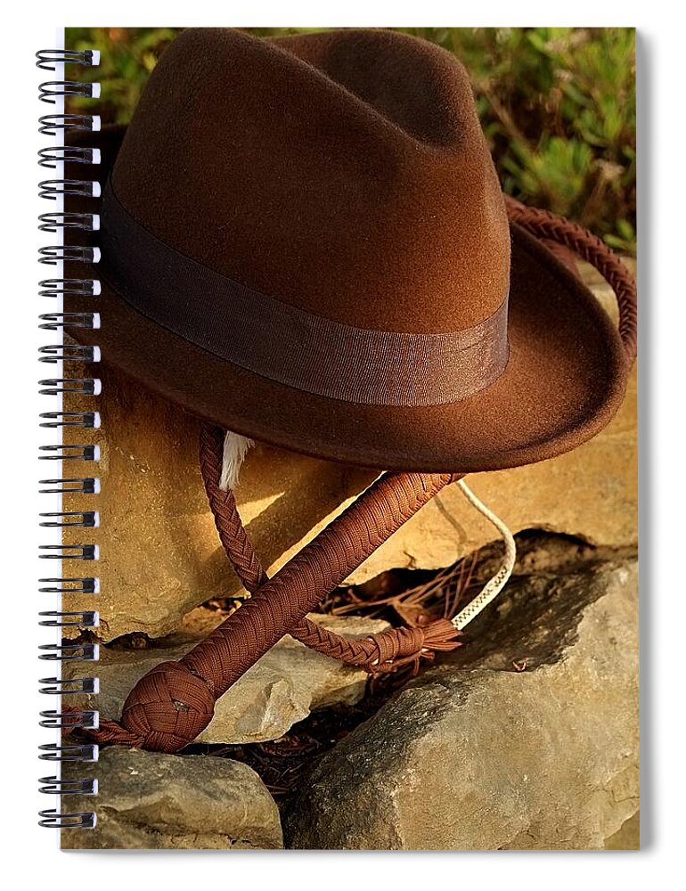 Indiana Jones Spiral Notebook featuring the photograph Where is Indiana? by Angelo DeVal