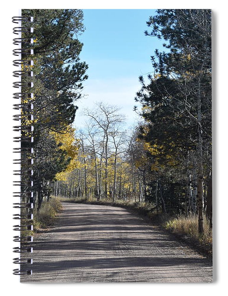 Blue Sky Spiral Notebook featuring the photograph CR 511 Divide CO by Margarethe Binkley