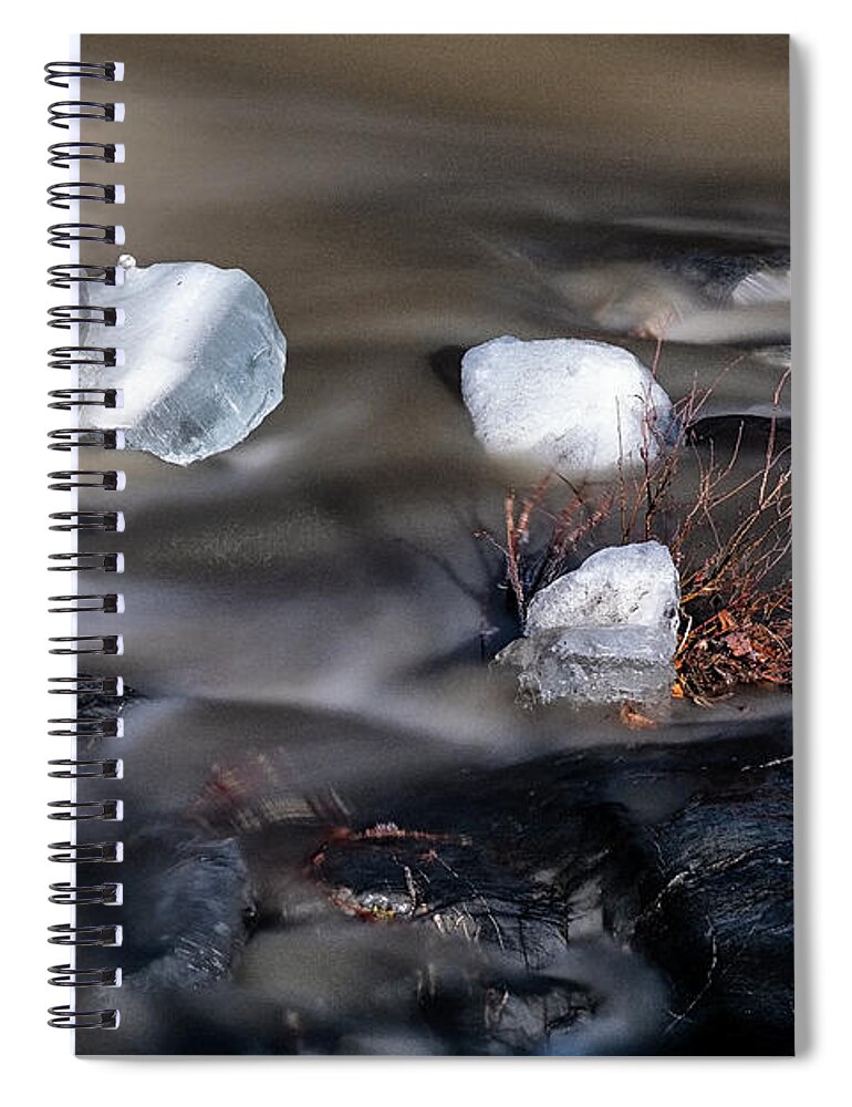 Whetstone Brook Spiral Notebook featuring the photograph Whetstone Jewels by Tom Singleton