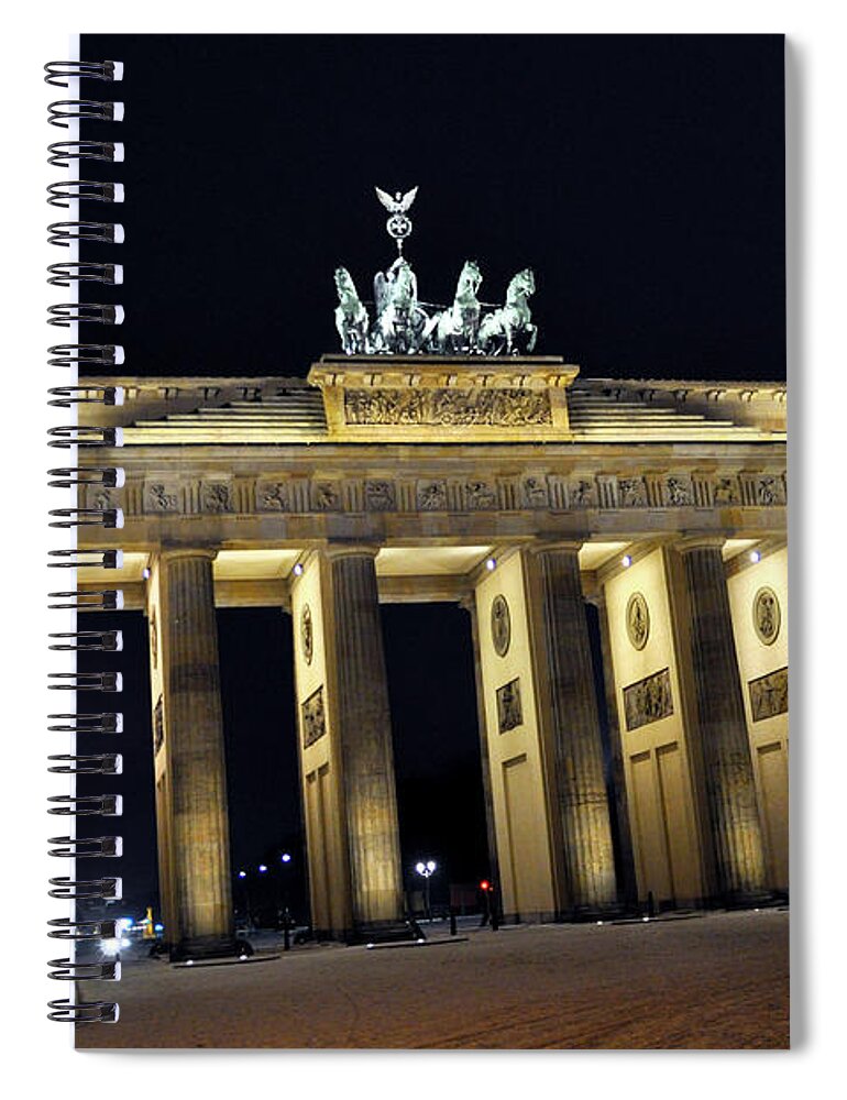White Berlin Sound Spiral Notebook featuring the photograph Magic Berlin Sound #2 by Silva Wischeropp