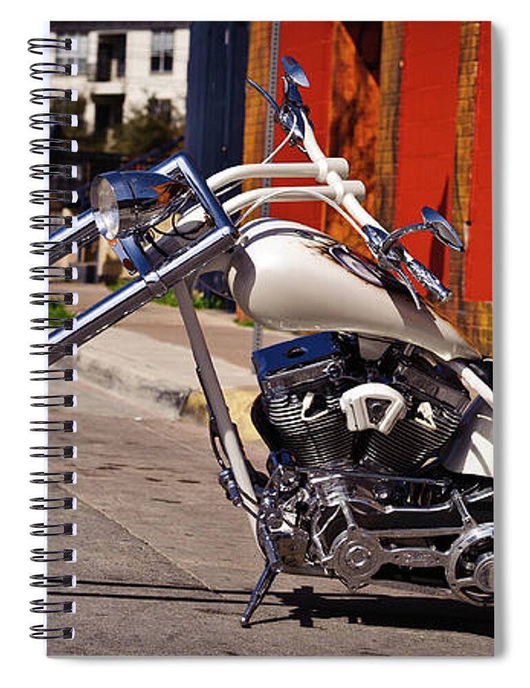 White Spiral Notebook featuring the photograph White Cobra by Charles Dobbs