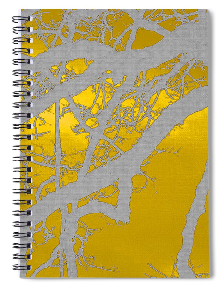 White Oak -yellow Orange Spiral Notebook featuring the photograph White Oak -Yellow Orange by Tom Janca