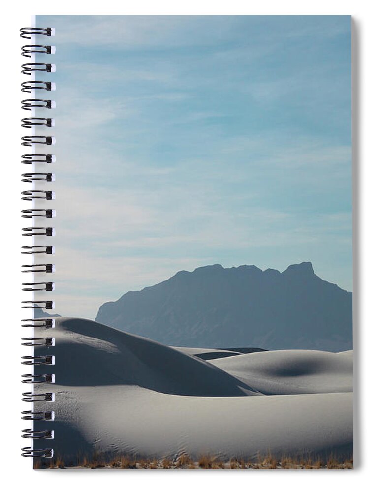 White Sands National Monument Spiral Notebook featuring the painting White Sands Natural Anatomy by Jack Pumphrey