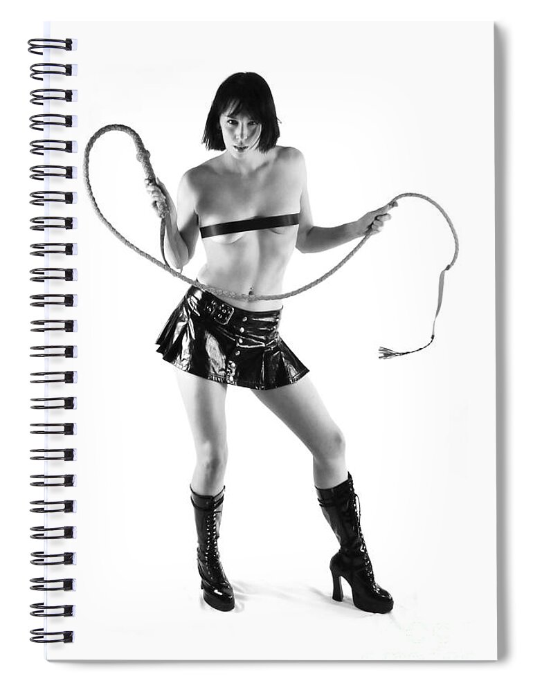 Artistic Spiral Notebook featuring the photograph Who is the boss now by Robert WK Clark