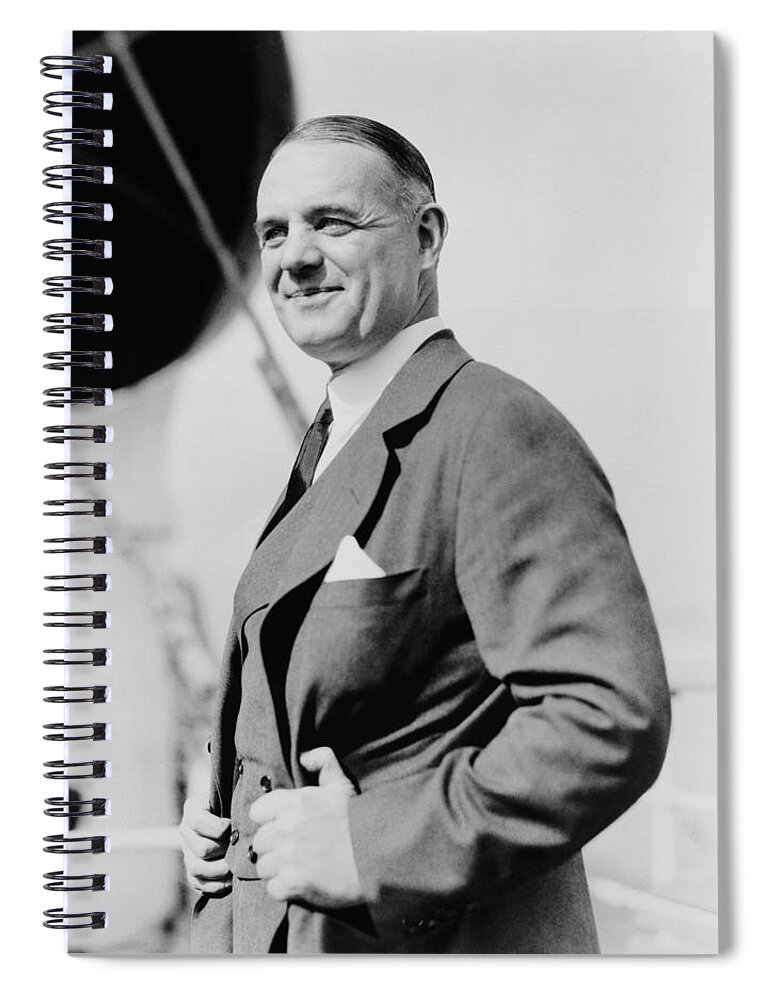 William Donovan Spiral Notebook featuring the photograph Wild Bill Donovan - Father of Central Intelligence by War Is Hell Store