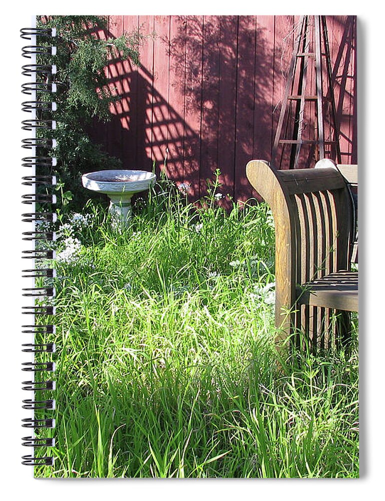 Dappled Light Spiral Notebook featuring the photograph Wild Garden by Felipe Adan Lerma