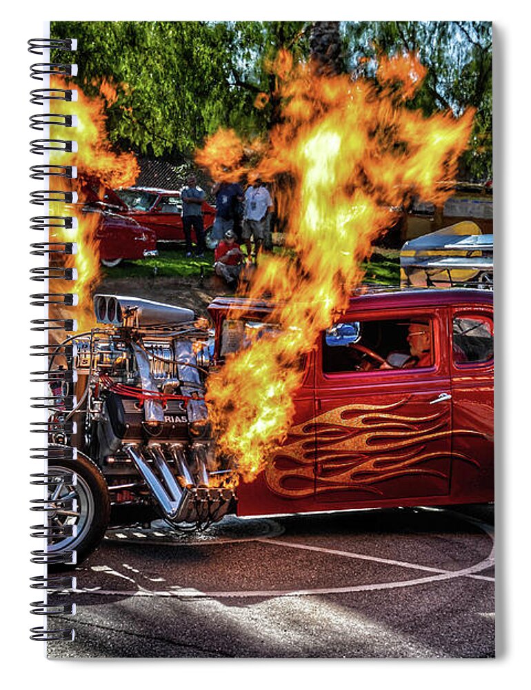 Asphalt Animal Spiral Notebook featuring the photograph Wild Thang by Tommy Anderson