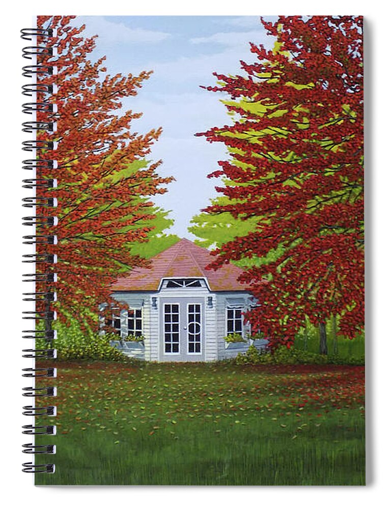 Autumn Spiral Notebook featuring the painting Wildrush by Kenneth M Kirsch