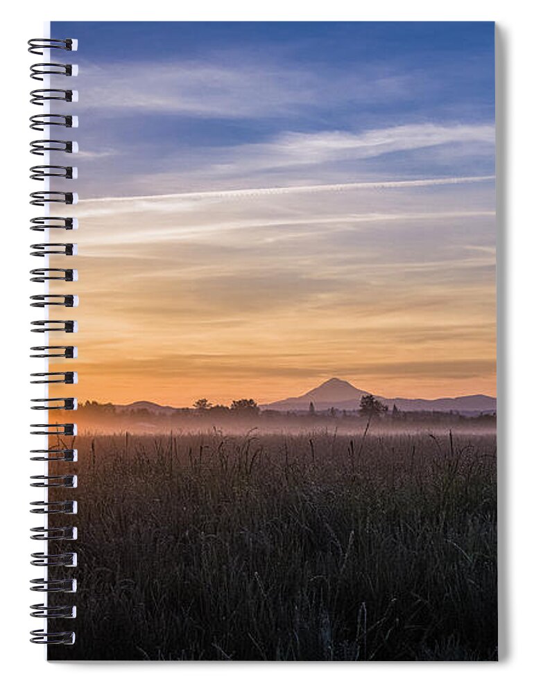 Sunrise Spiral Notebook featuring the photograph Willamette Valley Sunrise by Steven Clark