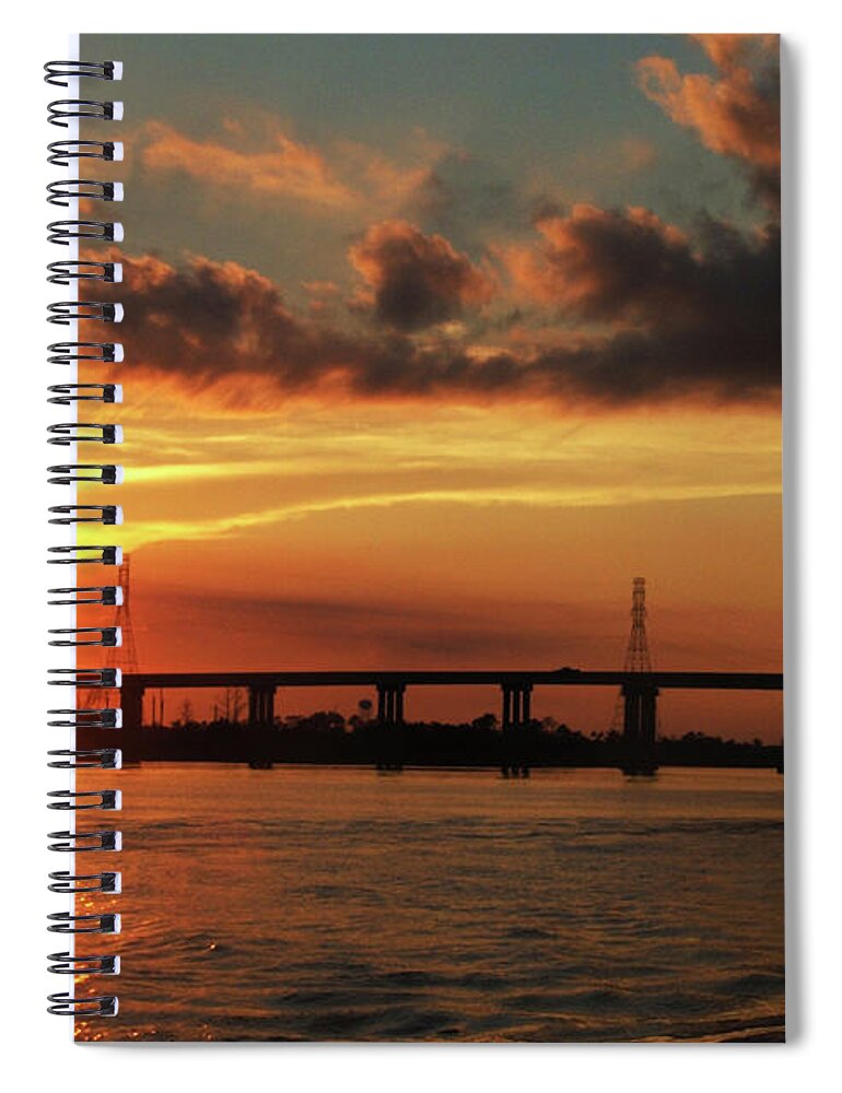 Wilmington Spiral Notebook featuring the photograph Wilmington Sunset by Rod Whyte