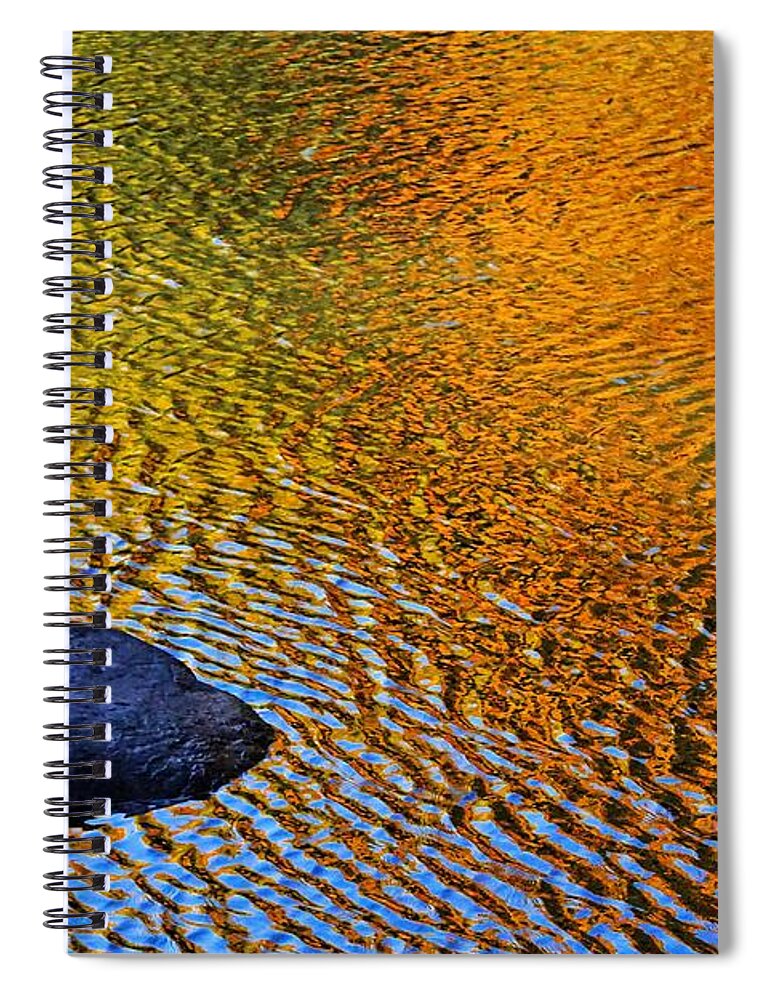 Rock Spiral Notebook featuring the photograph Wind on Water by Aimelle Ml