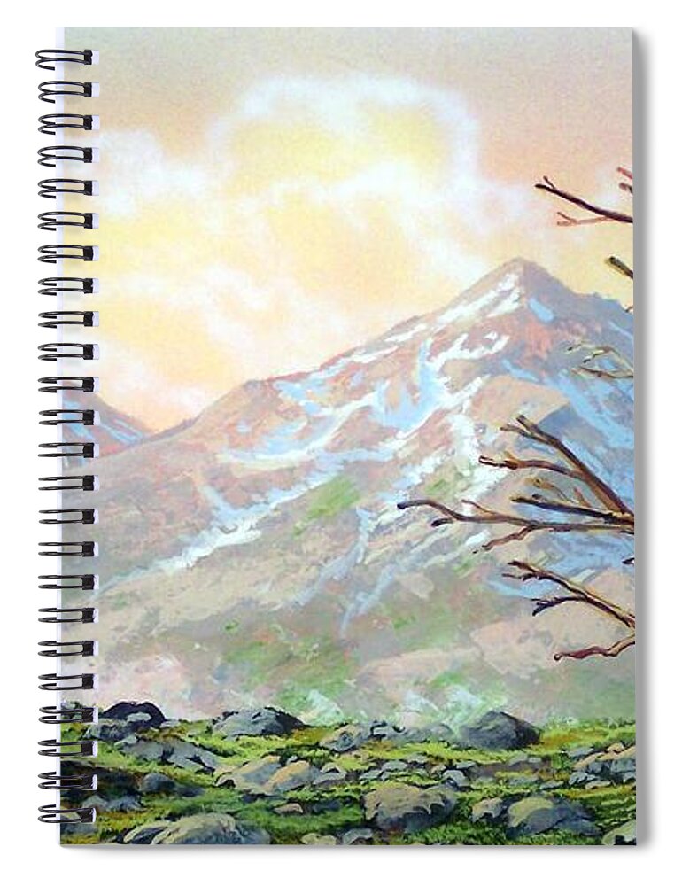 Windblown Spiral Notebook featuring the painting Windblown by Frank Wilson