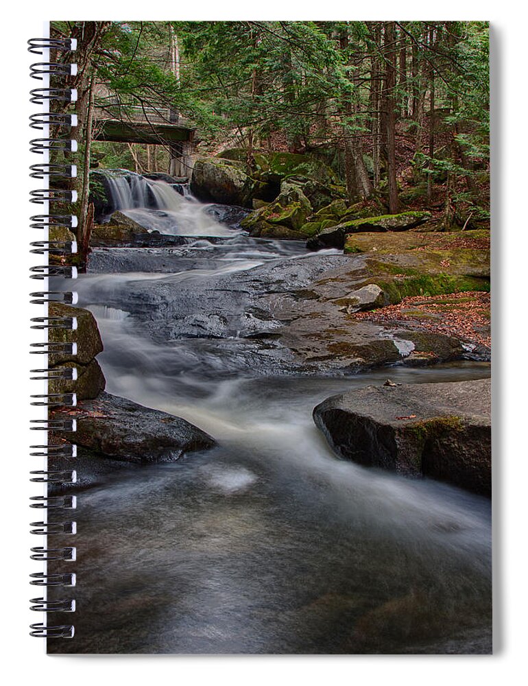 #vistaphotography Spiral Notebook featuring the photograph Winding downstream by Jeff Folger