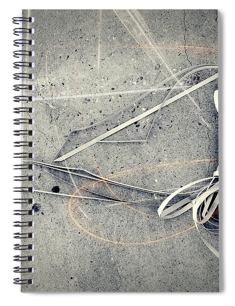Abstract Spiral Notebook featuring the photograph Winding Knot by Fei A