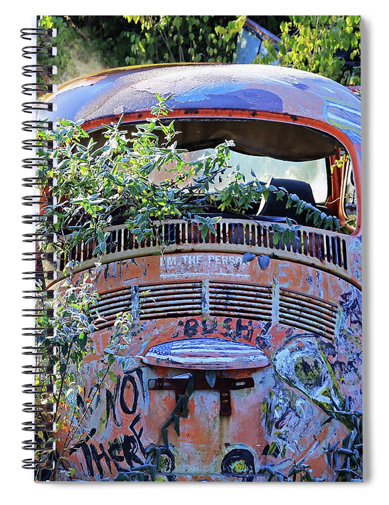 Beetle Spiral Notebook featuring the photograph Window Dressing by Christopher McKenzie