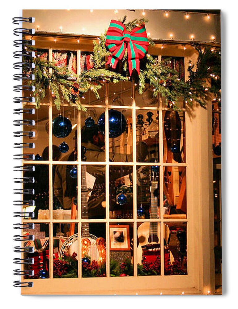 Christmas Spiral Notebook featuring the photograph Window Shopping by Kristin Elmquist