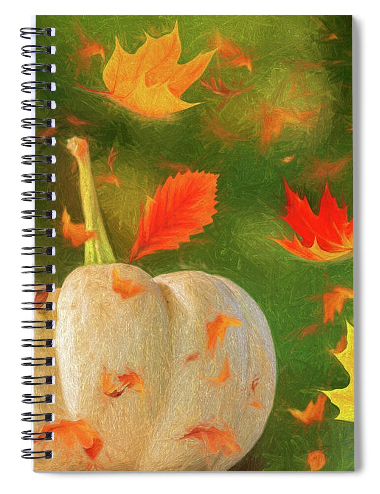 Autumn Spiral Notebook featuring the photograph Winds of Autumn by Cathy Kovarik