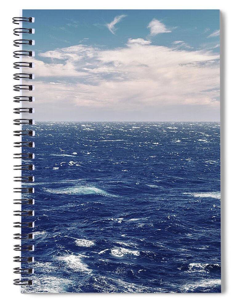 Blue Ocean Waves | Spiral Notebook