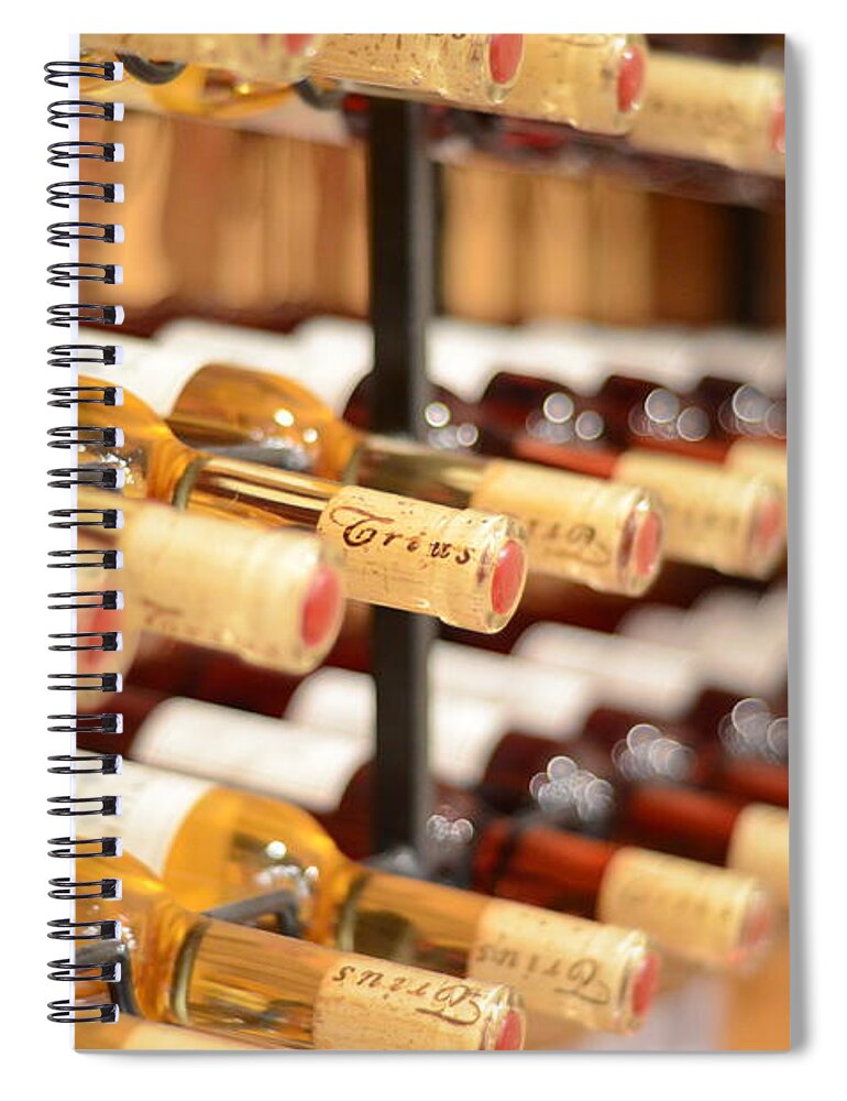 Trius Spiral Notebook featuring the photograph Wine anyone? by Laurel Best